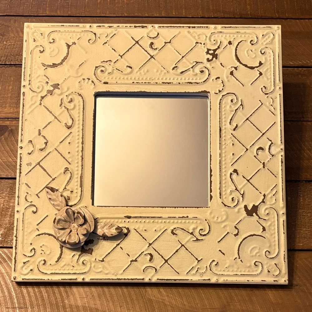 Vintage Style Square Mirror